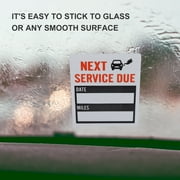 150 PCS Car Oil Change Sticker Auto Service Reminder Roll, Clear Window Lite Stock 150 Labels Next Service Due Sticker, Removable Vinyl Stickers, 2 x 2 inches