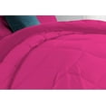 thumbnail image 5 of 3 Piece Luxury U Shape Pattern Comforter By D.N.G. BEDDINGS Set Premium Super Soft, 1000 Thread Count 100% Egyptian Cotton Oversized Super King Size Hot Pink Color, 5 of 9