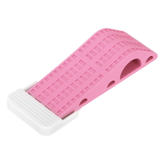 Uxcell 1 Pack 0.98" TPR Door Stoppers with Holder for Bottom Door Stop Wedge, Pink