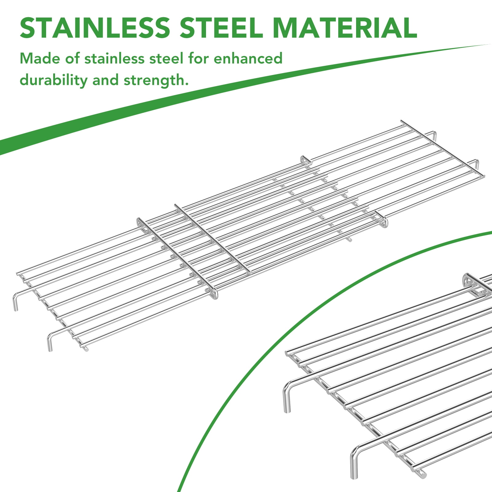 Universal Wind Guard and Warming Rack Fit for Griddle Without a Hood from 16" to 22", Wind Screen and Cooking Grid BBQ Griddle Accessories for Blackstone and Other Griddle with Rear Grease