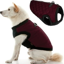 Gooby Fashion Vest - Purple, Small - Quilted Bomber Jacket with Leash Attachment and Pain-Free Zipper Guard for Dogs - Water Resistant with Stretchable Knitted Bottom for Indoor and Outdoor Use