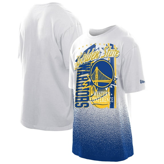 Men's New Era  White Golden State Warriors Injection Sport Classics T-Shirt