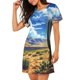 thumbnail image 2 of Fotbe Western Desert Cactus Bata de Dormir para Mujer con Estampado, Camisón de Algodón de Manga Corta, Ropa de Dormir Casual, 2 of 6