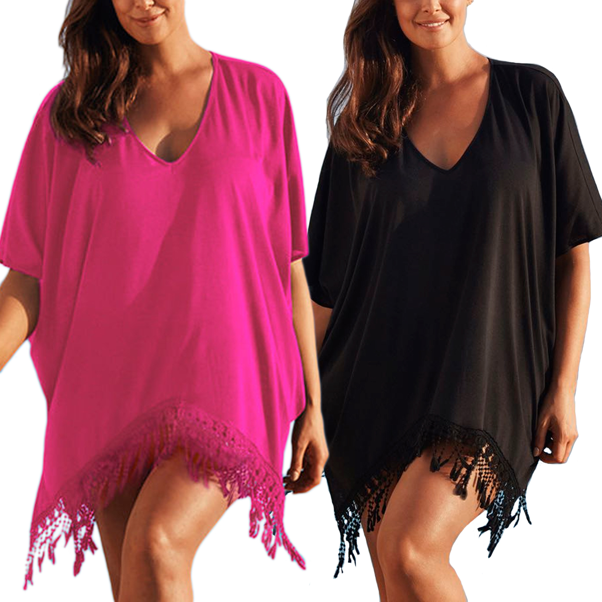 Ladies Women's Summer CoverUps Top Plus Size
