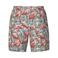 thumbnail image 4 of Lsque Mens Swim Trunks Pink Flamingo Pattern - Bathing Suit Compression Liner - Beach Swim Shorts Swimwear - (S-3XL) - Stretch Quick Dry -Small, 4 of 9