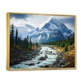 thumbnail image 2 of Designart "Canada Misty Mountain II" Landscapes Floater Framed Canvas Art Print, 2 of 7