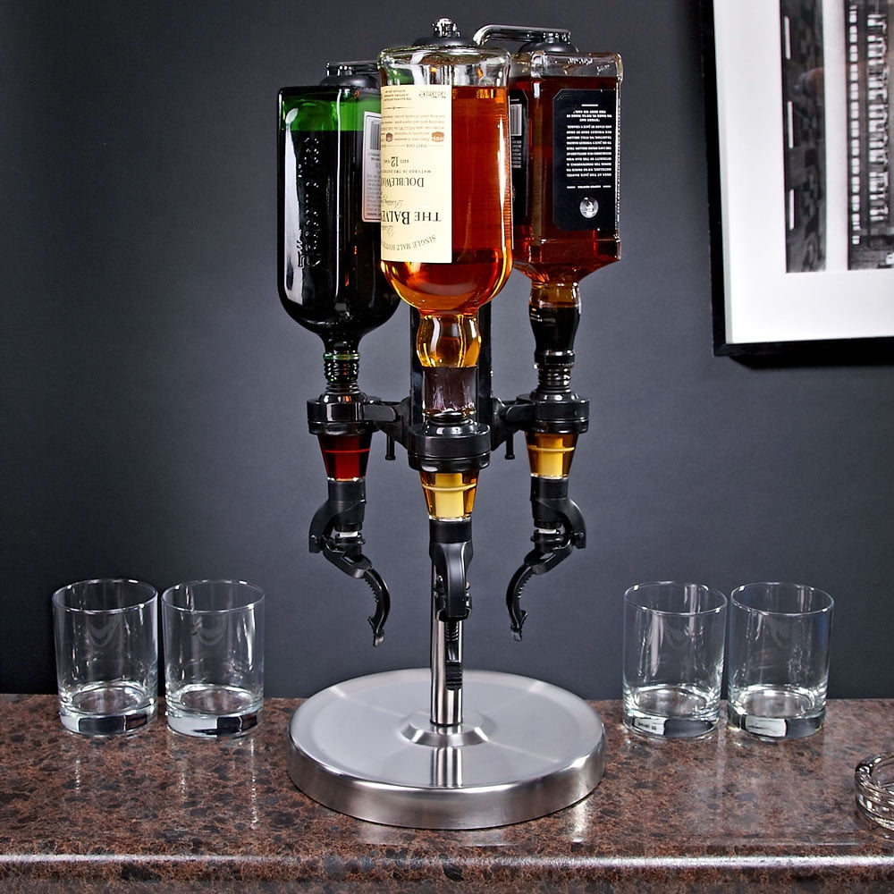Dispenser Rotating 6 Bottle Pour Drink Bar Liquor Home Mixer Party Supplies Gift 