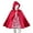 Red Cloak Set, variant on Girls Dress Beige German Dirndl Oktoberfest Beer Floral Bavarian Party 7 Years
