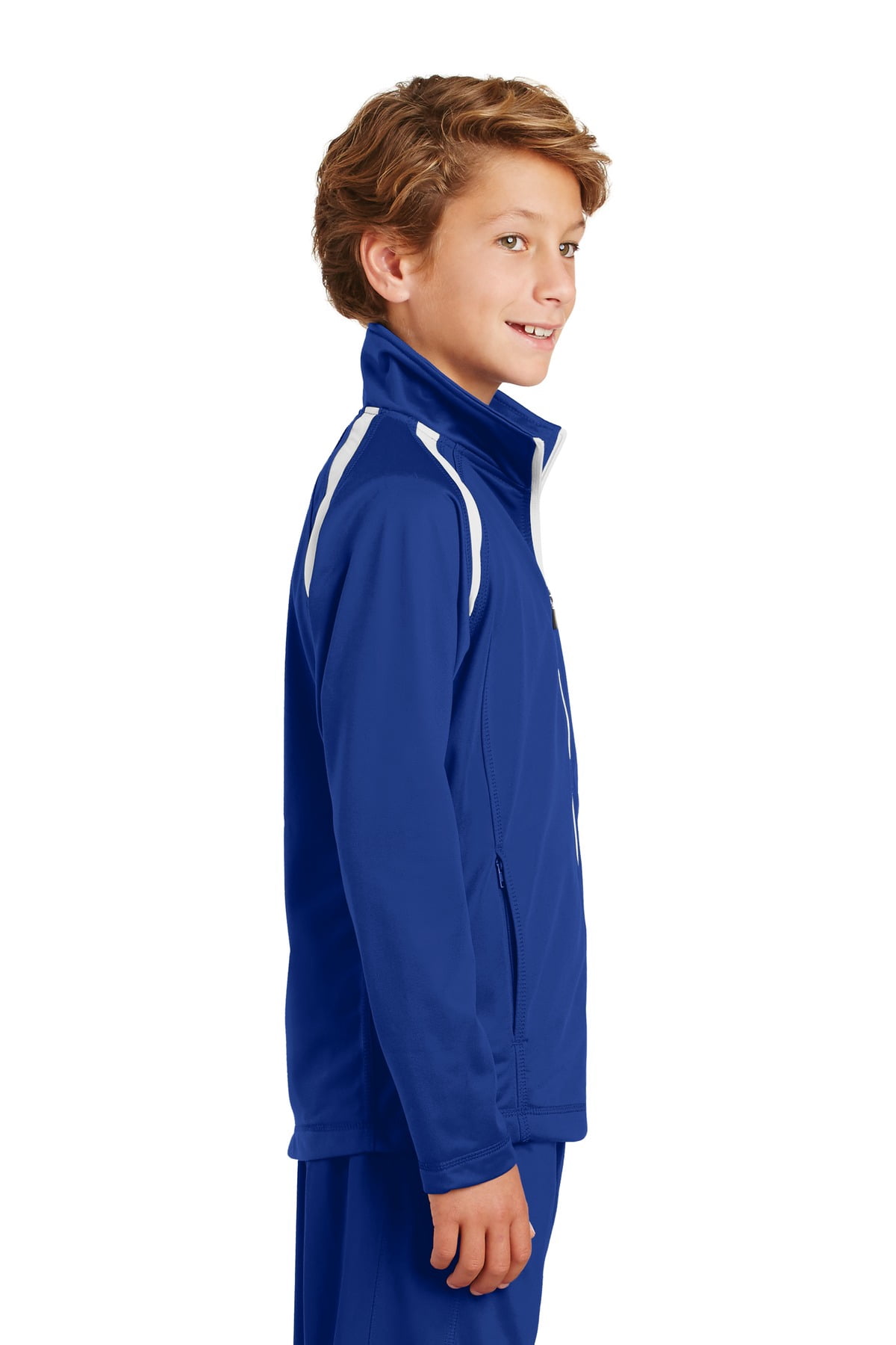 Sport-Tek YST90 Kids Tricot Track Jacket - Walmart.com