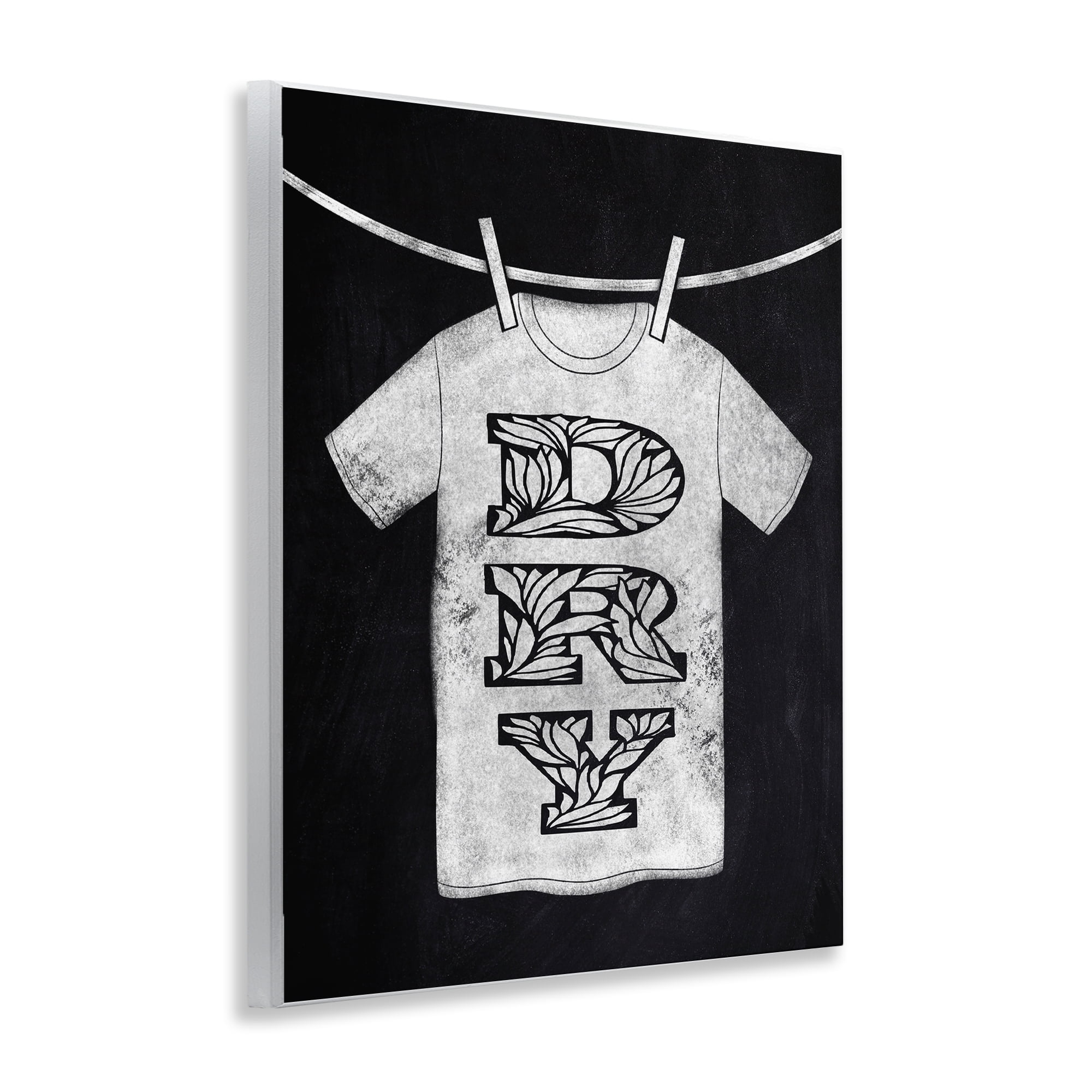 Laundry Dry Ornate Letters Wall Plaque Art, design by Marcus Prime