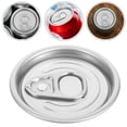 thumbnail image 2 of 10 tapas protectoras para latas de refresco, de aluminio, de boca ancha, para cerveza, refrescos y bebidas, color plateado, 2 of 8