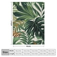 thumbnail image 4 of Shiartex  Soft Blanket Warm Flannel Sofa Couch Chair Throw Blanket Luxury Fluffy Lightweight Blankets for Bedroom Living Room Decor, Tropical Plant Green Leaves 60x80in, 4 of 6