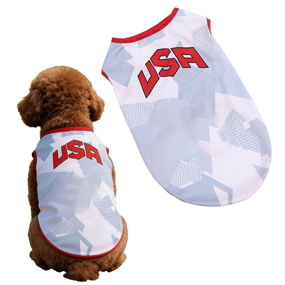 LAIOWEI Dog Jersey, Pet Sports Jersey, Breathable Mesh Dog Shirt, Summer Dog Clothes, Lightweight Puppy Jersey, Sports Style Pet Vest for Small Dogs and Cats