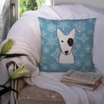 thumbnail image 3 of Winter Snowflake Dog Face Design Fabric Decorative Pillow, 3 of 4
