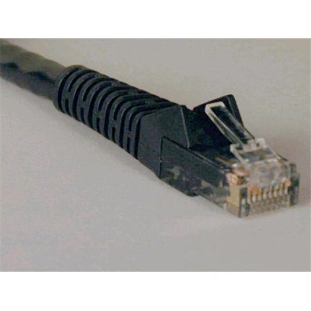 Écusson Sans Accroc C Cat6 Gigabit Noir de 10 Pi