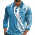 thumbnail image 5 of COSFO Big And Tall Polo Shirts for Men Golf Quick Dry Graphic Casual Long Sleeve Shirts Button Slim Fit with Pocket Collared Classic T-Shirt, 5 of 5