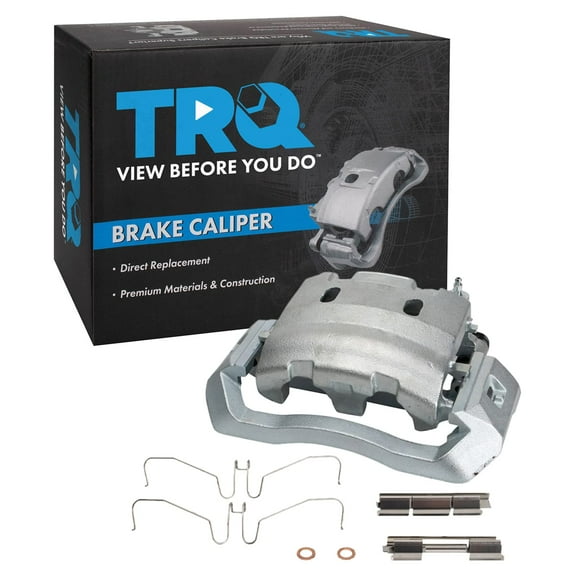 TRQ Front Left Rear Brake Caliper w/Bracket Drivers Side Compatible with 2005-2016 Ford F-450 Super Duty F-550 Super Duty 2006-2007 LCF 2010-2018 International TerraStar
