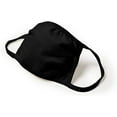 thumbnail image 2 of Hanes 100% Cotton 5-Pack Adult Face Mask, Black, Unisex, 2 of 5