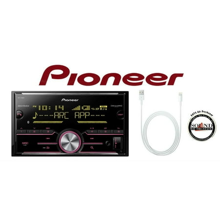 Pioneer MVH-X690BS Digitial Media Receiver w/ Lightening to USB Adapter and S...