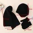 thumbnail image 5 of Lilgiuy 3Pcs Kids Hat Scarf and Snow Gloves Set, Winter Knit Warm Soft Earflap Beanie Outdoor for Girls Boys 3-18 Months, 5 of 5