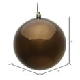 thumbnail image 2 of Vickerman 3" Chocolate Shiny Ball Ornament, 12 per Bag, 2 of 5