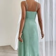 thumbnail image 4 of Vestidos con tirantes para mujer, vestido sin espalda con lazo en la parte delantera, vestido hueco dividido, vestido con tirantes, S, 4 of 6
