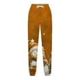 thumbnail image 5 of WXLWZYWL Women Merry Christmas Sweatpants Drawstring Jogger Snowflake Fun Print Elastic Waist Casual Trousers Warm Comfy Pants with Pockets, 5 of 5