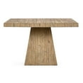 thumbnail image 2 of Pemberly Row 48" Reclaimed Pine Wood Square Dining Table Natural Rawhide, 2 of 7