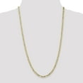 thumbnail image 4 of 14K Yellow Gold 4mm Concave Open Figaro Chain, 4 of 6