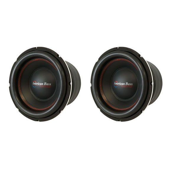 (2) American Bass TITAN 1044 10" 800 Watt RMS Car Subwoofers w/ 3" voice coils