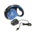 thumbnail image 3 of KennelMaster 16' Chrome & Plastic Retractable Dog Leash, Blue, M, 3 of 6