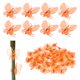 thumbnail image 1 of Uxcell 100-Pack Clips de Orquídea de Plástico para Jardín Clips de Plantas Libélula Clips de Orquídea [Naranja], 1 of 1