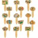 thumbnail image 1 of 15 etiquetas de madera divertidas para plantas, 15 estilos, letreros de madera con dinosaurios para jardín, palabras divertidas, etiquetas para plantas, 1 of 7