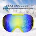 thumbnail image 3 of SPRING PARK Winter Outdoor Snow Sports Goggles Anti-Fog Ski Snowmobile Snowboard Skate Glasses Eyewear, 3 of 7