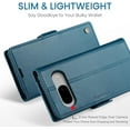 thumbnail image 2 of for Google Pixel 8 Case, [RFID Blocking] PU Leather Wallet Flip Folio Case with Card Holder Kickstand Shockproof Phone Cover for Google Pixel 8 (Blue), 2 of 18