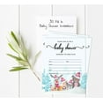 thumbnail image 5 of Inkdotpot Set Of 30Winter Jungle Theme Baby Shower Invitations-Diaper Raffle Tickets And Baby Shower Book Request Cards Gender Neutral Invites Its A Boy Its A Girl, 5 of 8