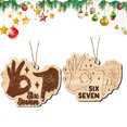 thumbnail image 5 of Rapeiae 67 Six Meme Christmas Decoration Funny Six Meme Christmas Ornament 2D Acrylic 67 Teen Slang Hanging Ornaments for Xmas Tree Decor, 5 of 5