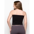 thumbnail image 2 of Women's Sexy Crop Top Sleeveless Stretchy Solid Casual Strapless Summer Tube Top, 2 of 4
