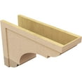 thumbnail image 5 of 11"W x 33"D x 22"H Classic Bryant Rough Cedar Woodgrain TimberThane Corbel, Primed Tan, 5 of 6