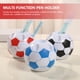 thumbnail image 3 of KAKOWELY 2 portalápices con forma de balón de fútbol, caja de almacenamiento para bolígrafos, organizador de papelería para estudiantes, para el hogar, color blanco, 3 of 5