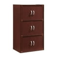 thumbnail image 1 of Hodedah Armoire de Rangement Polyvalente pour la Maison/le Bureau à 6 Portes Fermées, Mahogany, 1 of 5