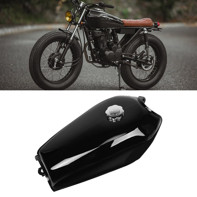 Tanque de combustible para motocicleta, tanque de gasolina universal para motocicleta, color negro brillante, tanque de gasolina para motocicleta muy recomendado