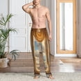 thumbnail image 4 of Salouo Golden Drapes Pillars Clouds Print Pajama Pants for Men, Lounge Pants Elastic Waistband Casual Men's sleepwear Loungewear Sleep Pajama Pant -Medium, 4 of 7