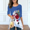 thumbnail image 1 of Puntoco Moda Mujer Cuello Redondo Manga Larga Estampado Casual Camiseta Blusa Puntoco Puntoco-1923, 1 of 5
