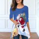 thumbnail image 2 of Tops Para Mujer Blusa de Navidad Camisas de Manga Larga Camiseta Casual Con Estampado de Cuello Redondo de Moda de Otoño Odeerbi  ODB169914, 2 of 5