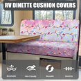 thumbnail image 4 of HELLHERO Festive Lights Snowflake RV Couch Cover Scratch-Resistant, Suitable for Camper Dinette Booth, Camper Cushion Covers for RV Sofa Bench, 4 of 5