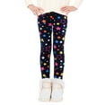 thumbnail image 3 of Uccdo Girls Winter Thicken Fleece Lined Leggings Toddler Teenage Girl Warm Floral Tights Stretchy Long Pants 3-13Y, 3 of 8