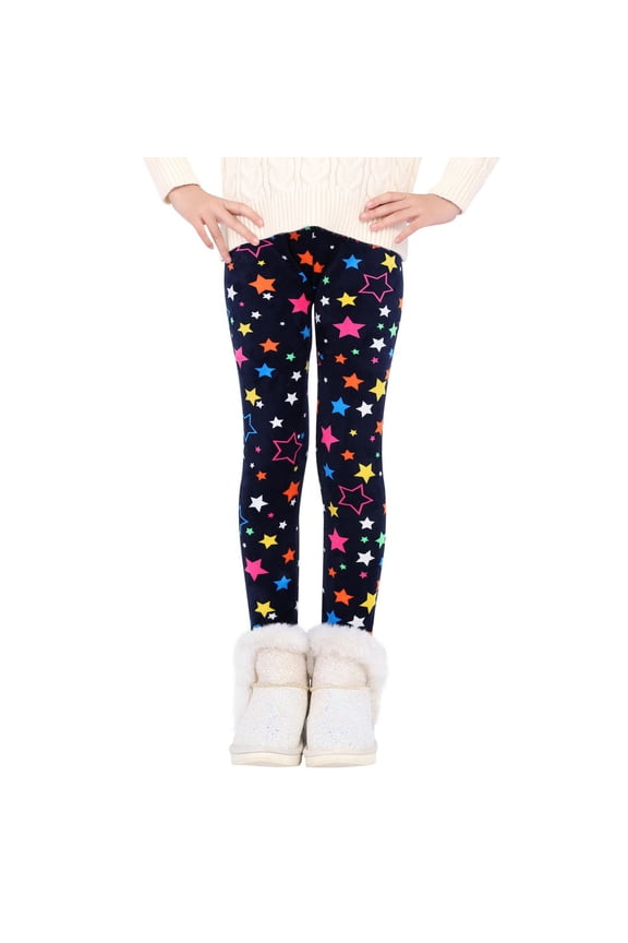 Kids Girls Winter Leggings Leggings For Teen Girls Thick Warm Fleece Pants for 3-13 Years
