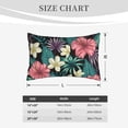 thumbnail image 6 of Daiia Green Tropical Leaves Bedding Waterproof Pillow Protector Zippered Queen – Bed Bug Proof Pillow Encasement-16"x24", 6 of 9
