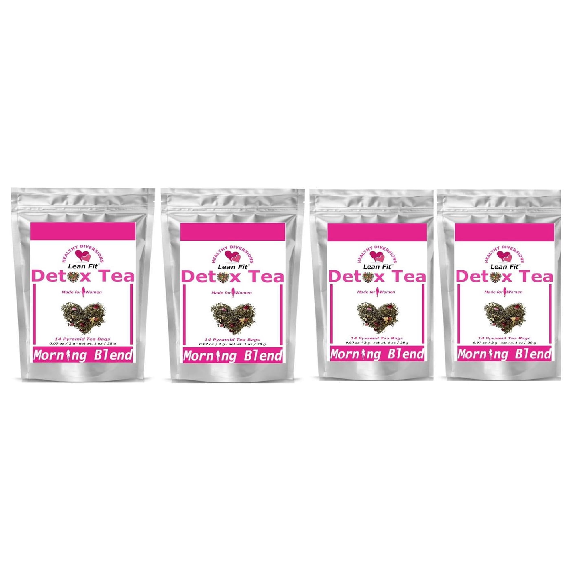 Lean Fit Teatox 4-Pack, 56 Tea Bags, Detox, Cleanse, Reduce Bloating, Boost Metabolism